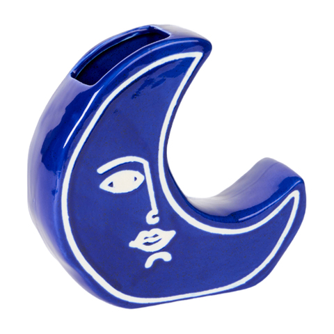 Ваза для цветов 18см Doiy Moon синяя