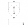 Раковина накладная стеклянная ABBER Glas AK2301DB синяя