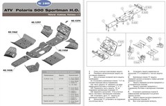 Защита рычагов для POLARIS Sportsman 500HO 2009-11/800 2005-11 STORM 1297