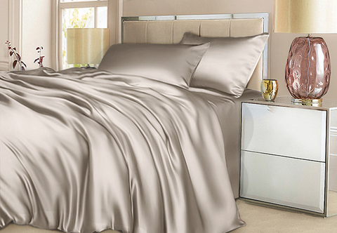 Постельное белье 2 спальное евро Luxe Dream Элит Латте