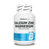 Кальций с Цинком и Магнием, Calcium Zinc Magnesium, BioTechUSA, 100 таблеток 1