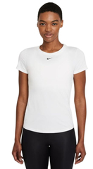Женская теннисная футболка Nike One Dri-Fit SS Slim Top W - white/black