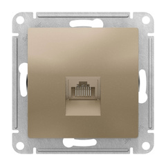 РОЗЕТКА комп. RJ45, кат. 5Е, мех, шампан  ATN000583
