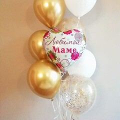 Фонтан из шаров «Маме»