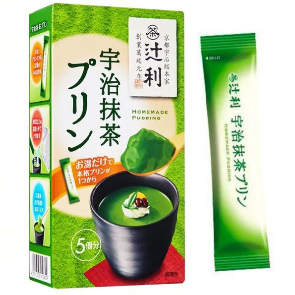 Пудинг из зеленого чая Цудзири Kataoka Homemade Pudding 5 стиков, 75 гр