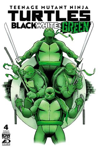 Teenage Mutant Ninja Turtles Black White & Green #4 (Cover B)
