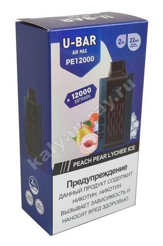 U-Bar Air Max - Персик Груша Личи Лед 12000 затяжек