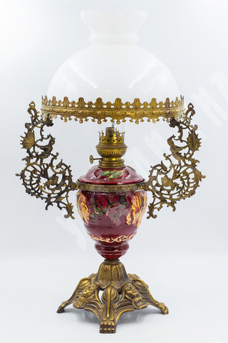 [В рабочем состоянии] Керосиновая лампа фирмы Kosmos-Brenner. Франция. Первая половина ХХ в.