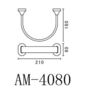 Art&Max AM-4080 Полотенцедержатель Хром