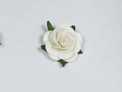 Роза из бумаги премиум, на проволоке, 2,5 см, 1 шт.
