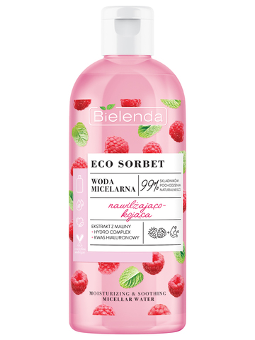 ECO SORBET Raspberry Мицеллярная вода увлажняющая и успокаивающая,500 мл