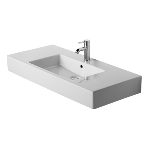 Duravit Vero Раковина для мебели с перел., с 1 отв. под смес., 1050x490мм, Цвет: Белый 329100000