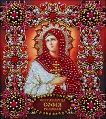 Ии-44 Набор для вышивания хрустальными камнями Святая София