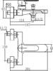 Aquanet AF300-20С AF300-20С Aquanet Passion, смеситель для ванны, хром (216756)