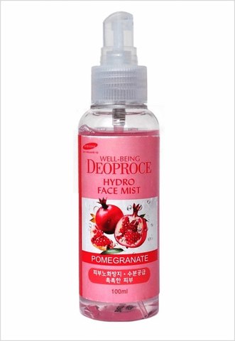 Мист для лица гранат WELL-BEING DEOPROCE HYDRO FACE MIST POMEGRANATE 100ml
