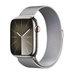 Умные часы Apple Watch Series 9 GPS + Cellular, 45mm, Stainless Steel Case with Silver Milanese Loop (Серебристый)