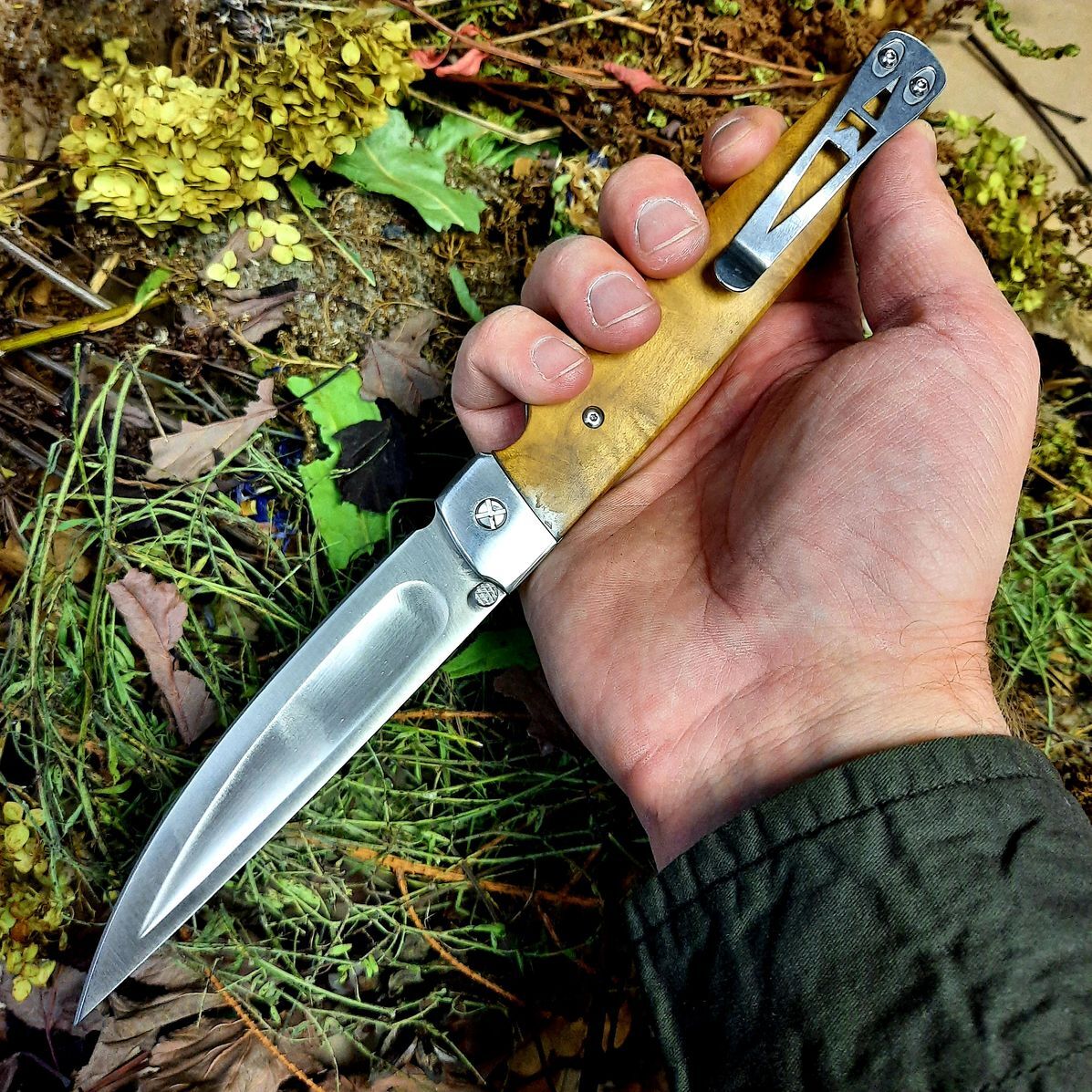 Деревянный Складной нож Vortex
