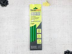 Клеевые стержни, d 11,2 мм, L 20 см, зелёный