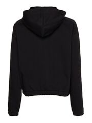 Женская теннисная куртка Tommy Hilfiger Relaxed Branded Zip Up Hoodie - black
