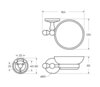 Art&Max AM-E-2699ASJ-Do ANTIC CRYSTAL AM-E-2699ASJ-Do Держатель мыльницы