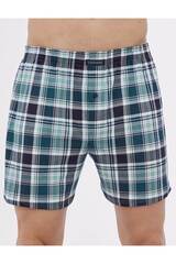 Свободные боксеры CORNETTE 002/008-19 COMFORT_Зеленый + темно-синий