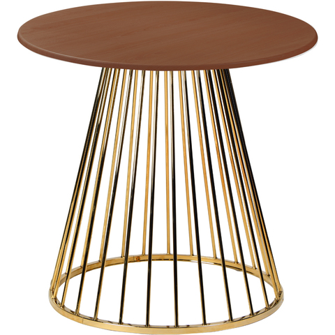 Стол (для кухни, столовой, гостиной) Twister Gold r80 nut, Материал каркаса - Металл, Цвет каркаса - Золото,