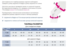 Бандаж коленный на широкое бедро с силиконовой лентой и пателлярным кольцом genumedi III