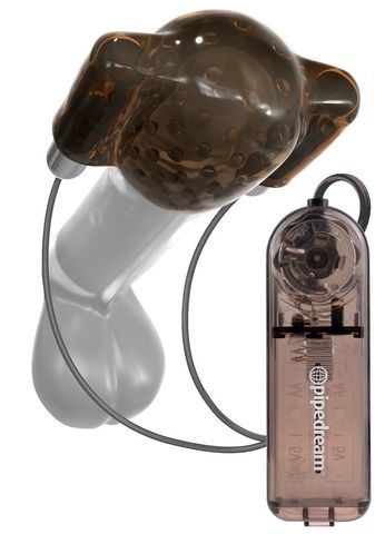 Дымчатый вибростимулятор головки пениса Dual Vibrating Head Teaser - Pipedream Classix PD1996-24