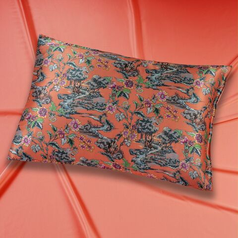 Наволочка 50x70 Mollen Заря розово-коралловая шелковая