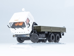 KAMAZ-53212 flatbed truck with awning white-beige 1:43 PAO KAMAZ