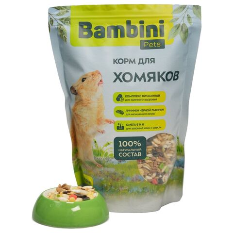 Корм Bambini Pets для хомяков, 400 г