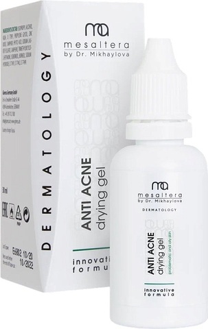 MESALTERA BY DR. MIKHAYLOVA, Anti Acne Drying Gel |ГЕЛЬ ДЛЯ ПРОБЛЕМНОЙ И ЖИРНОЙ КОЖИ, 30 мл