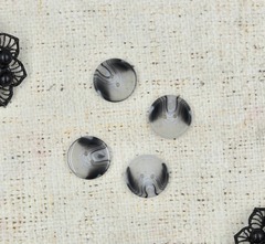 Пуговицы, d 2,1 см, серый