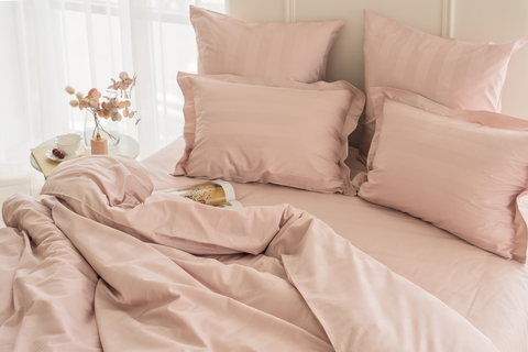 Постельное бельё LaPrima «Urban Classic» (полоса 5х5) мако-сатин (2 сп) - Розовая камея - купить 8