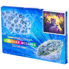 
          Алмазная мозаика Alingar, на подрамнике, с полным заполнением, (глянц) дизайн рамка, 30х40 см, 18 цветов, "Кошки"