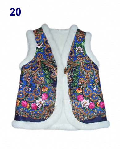 Жилет из платка утепленный SALE