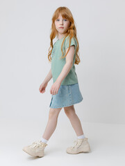 фуфайка  для девочки  КП 302763/пыльная мята