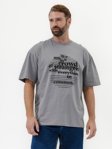 320002С-29 Футболка мужская, Серый