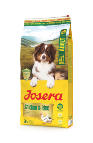 Корм Josera Adult with Chicken & Rice для собак (курица, рис) 12,5 кг
