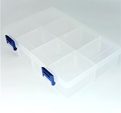 Контейнер для бисера, 8 секций, 13х19,5х4,5 см