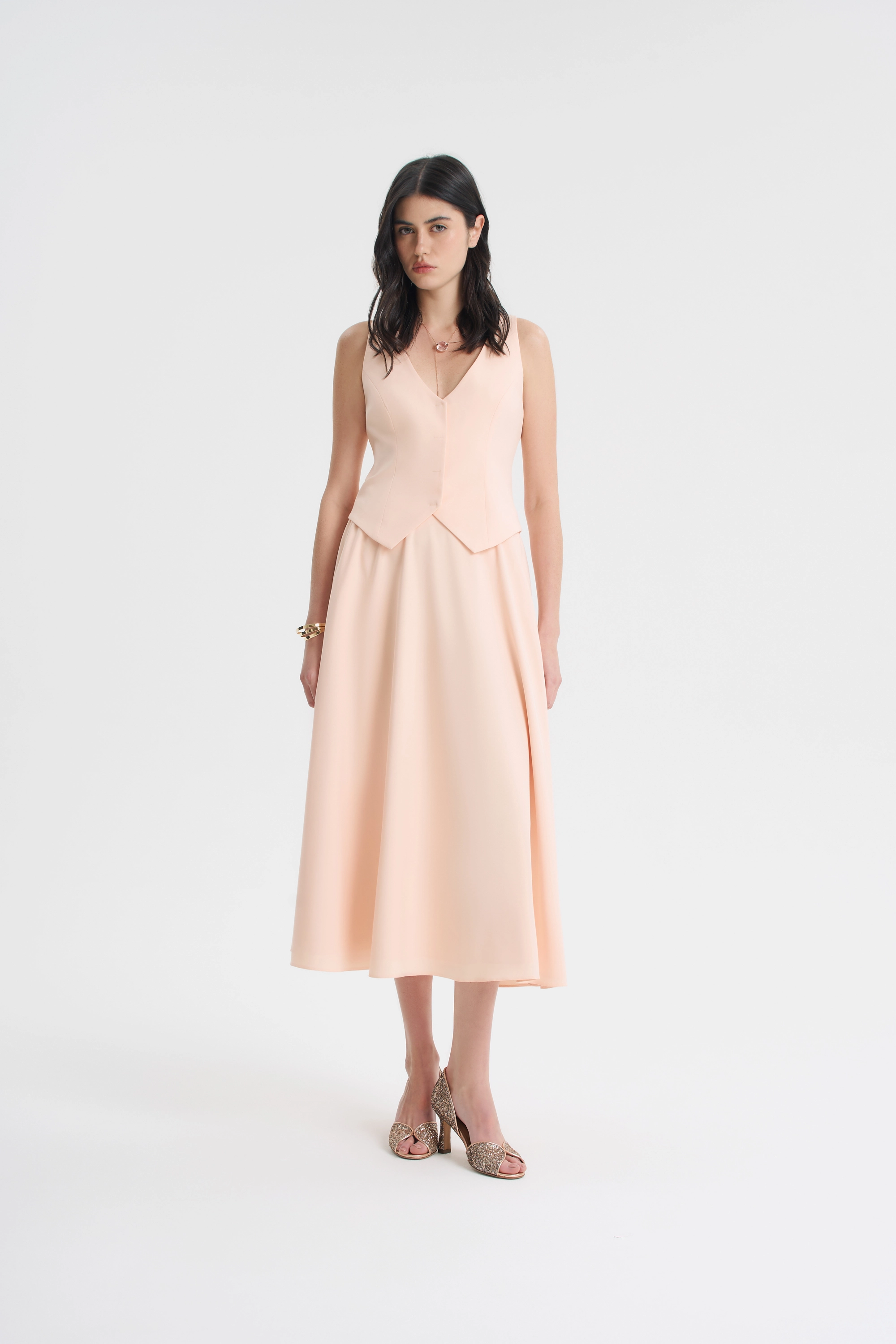 Юбка миди расклешенная