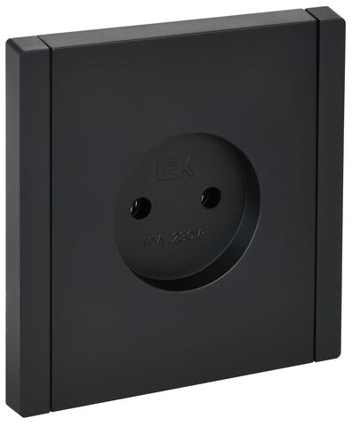 FORTE&PIANO Роз. без з/к без з/ш в/к 10А FP118 чер. IEK