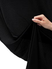 Микрофибра бельевая ажурная матовая эластичная черная