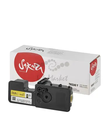 Картридж Sakura TK5240Y для Kyocera Mita M5526cdw/P5026cdw/P5026, желтый, 3000 к.