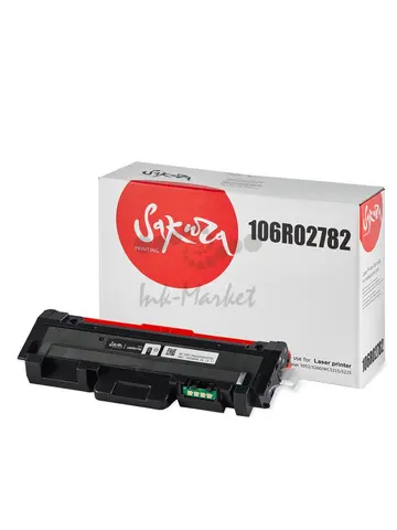 Картридж Sakura 106R02782 для XEROX Phaser3052, Phaser3260, WC3215, WC3225, черный, 6000 к.