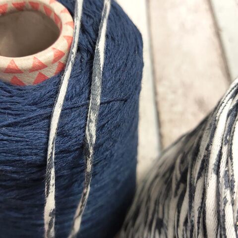 Хлопковый шнурок BE MI VA / PARK CESANNE 110 бело-синий