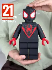 Большая Минифигурка Человек паук черный 3D-печать