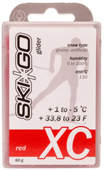 Парафин SkiGo XC Red +1/-5, 60 г