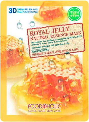 Foodaholic Маска тканевая Foodaholic 3D Mask Sheet Royal Jelly