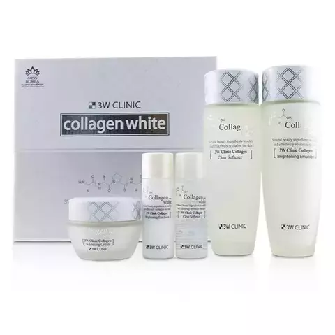 3W CLINIC Collagen White Skin Care Items 3 Set Набор для ухода за кожей с эффектом осветления